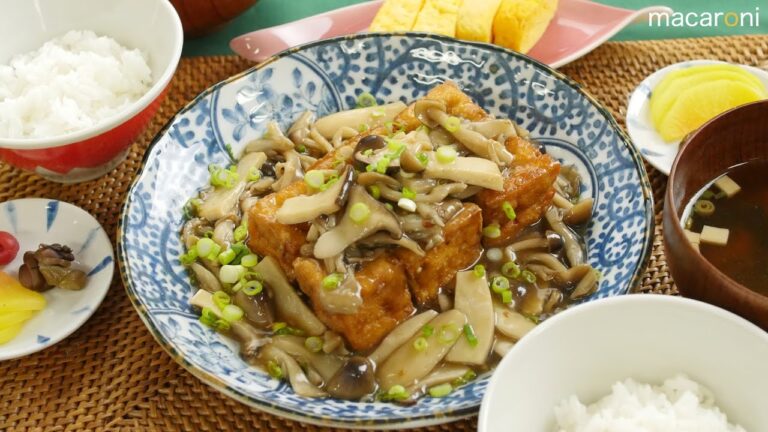 簡単ボリューミー！ 厚揚げ ステーキの きのこ あんかけ のレシピ 作り方
