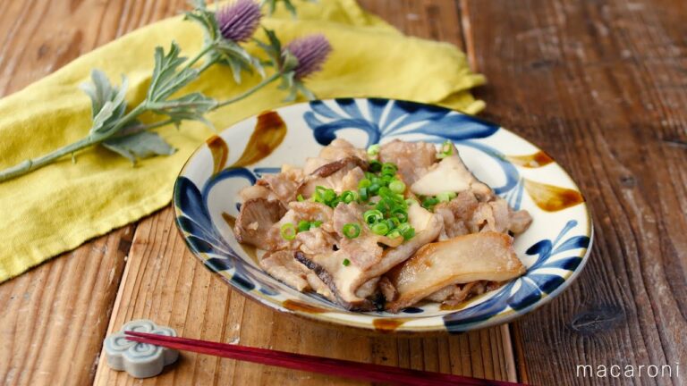 【エリンギと豚肉のマヨポン炒め】ごはんがすすむ簡単おかず！ポン酢とマヨで味付け簡単♪｜macaroni（マカロニ）