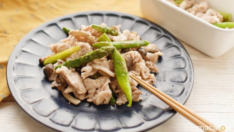 【作り置き】冷めても◎  豚肉と アスパラガスの 黒こしょう 炒め のレシピ 作り方