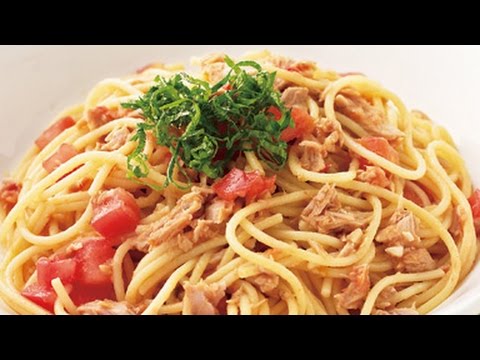 トマトとツナのお手軽和風パスタ