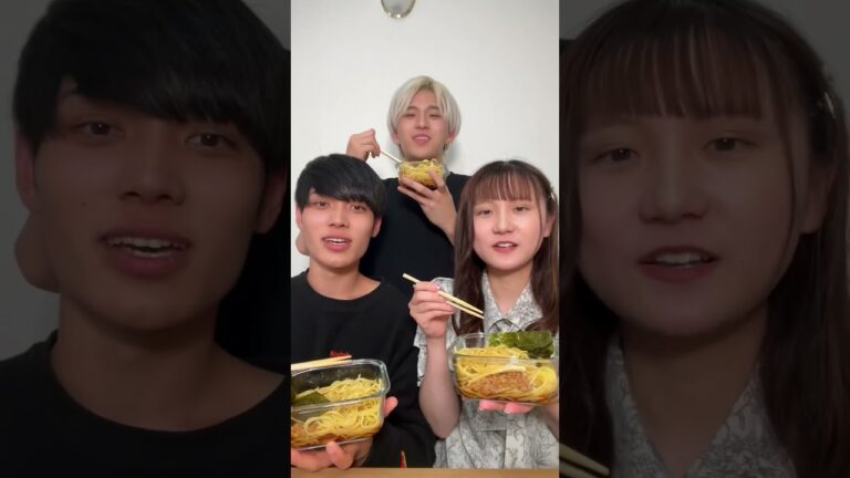 TikTokerに納豆パスタを食べさせてみた結果www@o.jun_superman @rizap58 #納豆パスタ#飯テロ#モッパン