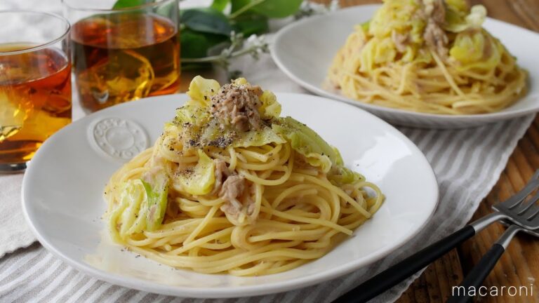 【ツナとキャベツのコンソメパスタ】甘みたっぷり！ワンパンで簡単♪｜macaroni（マカロニ）