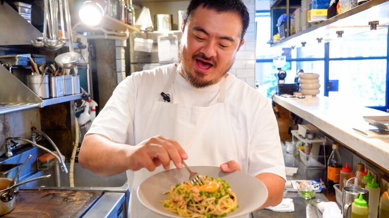 【無限納豆パスタ】一つ星シェフがフライパン1つで作る最高の簡単レシピ【#シェフのワンパンパスタ】