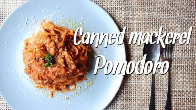 【サバ缶レシピ‼︎】おうちで作れる★サバ缶トマトソースパスタの作り方！！