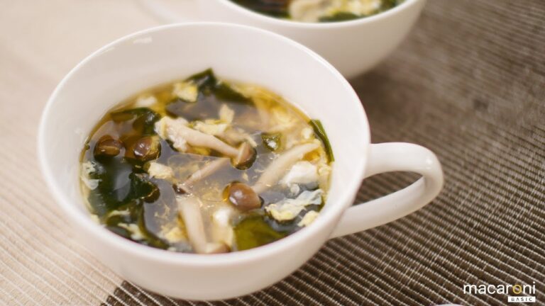 【基本のレシピ】簡単！ ごま油 香る 卵 ふわふわ 中華 スープ のレシピ 作り方