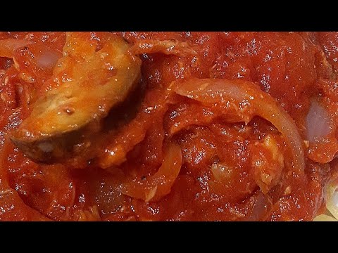 ナスとツナのトマトパスタ