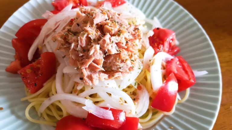 【調理時間10分】超簡単『ツナ玉パスタ』の作り方