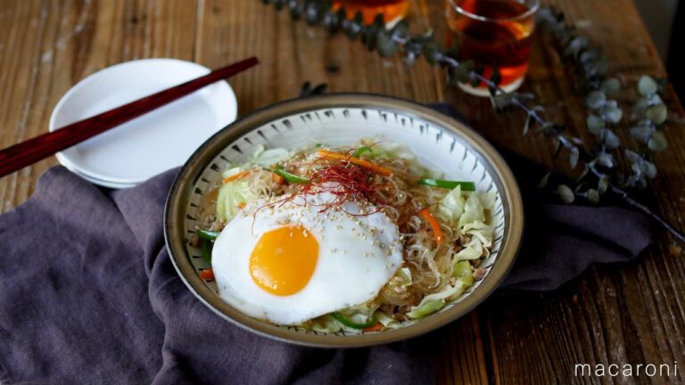 【てりたま春雨炒め】野菜たっぷり！ヘルシーだけど食べごたえも抜群♪