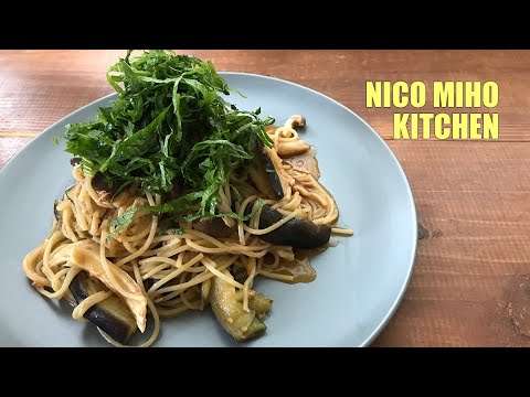 【電子レンジパスタ】茄子とツナのピリ辛パスタ