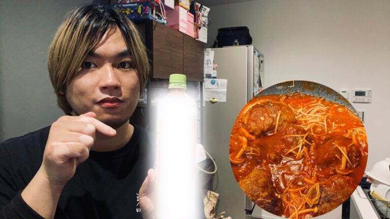 時短煮込みハンバーグあるものを入れて