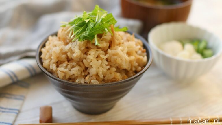 ダブルの旨味でやみつき必至！ ツナと なめたけの 炊き込みご飯 のレシピ 作り方