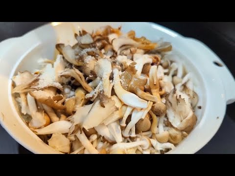 電子レンジで簡単調理！きのこナムルの作り方