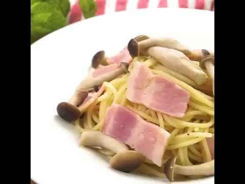 ポン酢とゆず胡椒で大人な味わい きのことベーコンの和風スパゲティ ｜ moguna[モグナ]