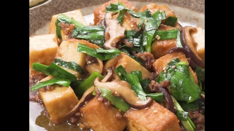 簡単ヘルシーなのにボリュームたっぷり 厚揚げと椎茸の中華風そぼろあん炒め ｜ moguna[モグナ]
