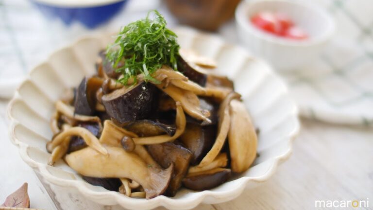 ふわっと香り立つ！ なすと たっぷり きのこの 生姜焼き のレシピ 作り方