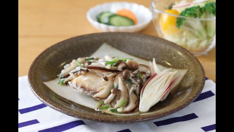 ブリのきのこあんかけ