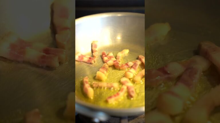 材料少なく極上アマトリチャーナのスパゲティ #shorts  #料理人 ＃アマトリチャーナ