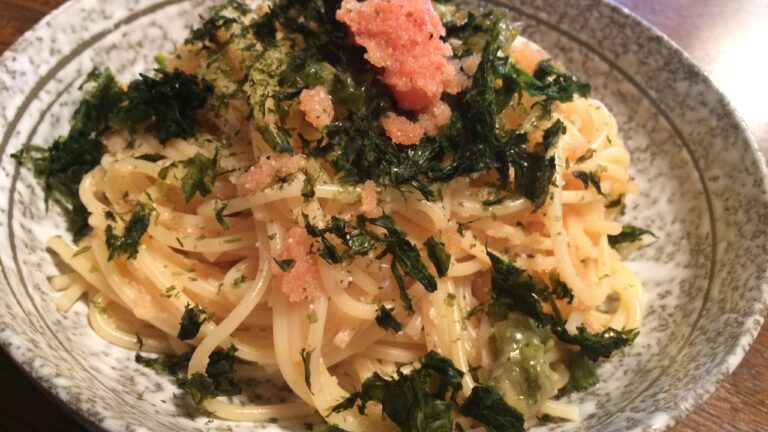 「和風明太パスタ」作り方