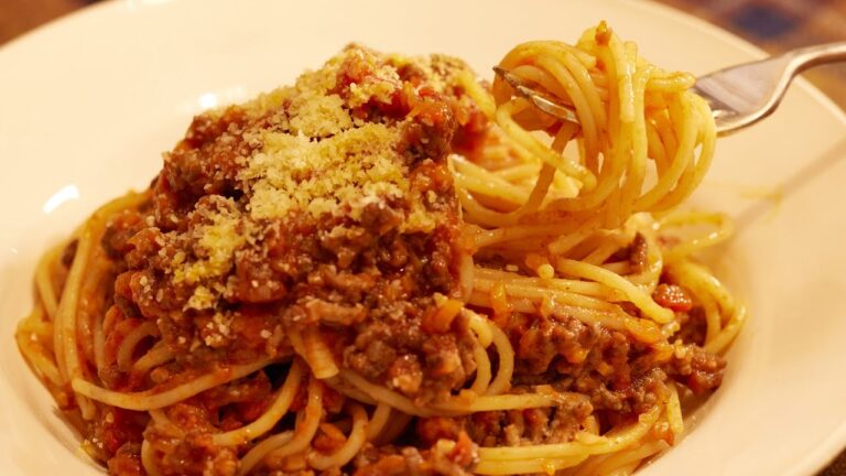 【ミートソーススパゲティ】本格！おうちでお店の味が作れる！簡単に旨味がアップするコツ！