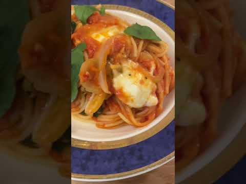 【10分で店の味】モッツァレラチーズのトマトパスタ #Shorts