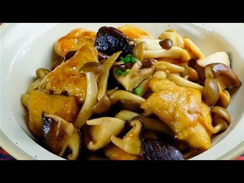 絶品！鶏肉ときのこのバターしょうゆ炒め