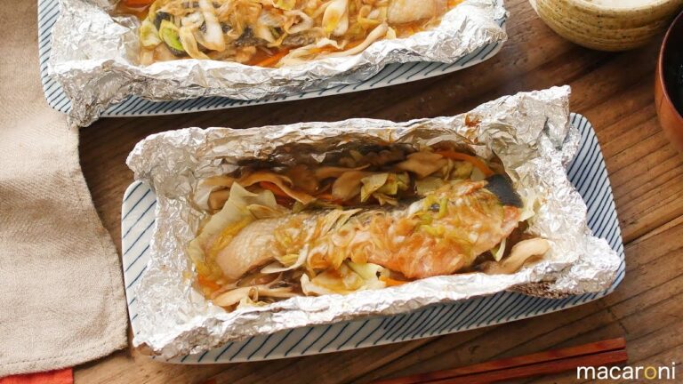 長ねぎたっぷり。鮭のねぎみそホイル焼きのレシピ 作り方