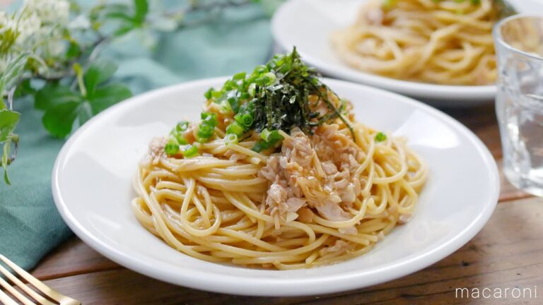 【なめたけとツナのワンパンパスタ】包丁不要！なめたけとツナの旨みたっぷり♪｜macaroni（マカロニ）