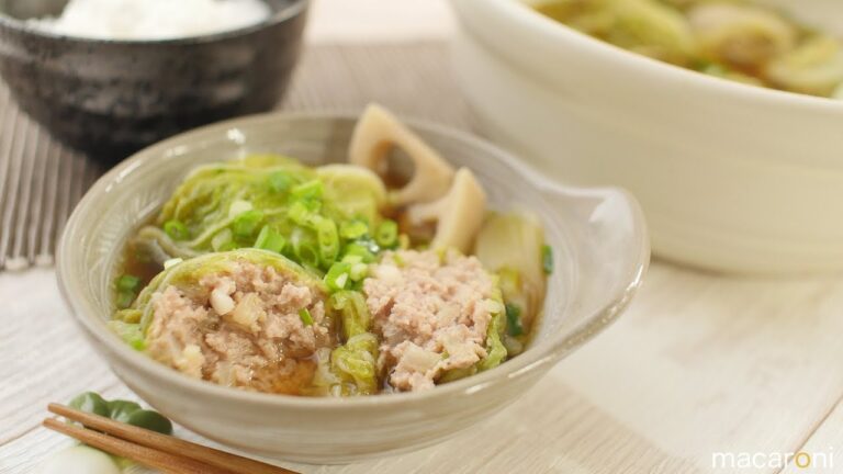 生姜がふんわり香る！ くたくた 白菜の 豚だんご 鍋 のレシピ 作り方