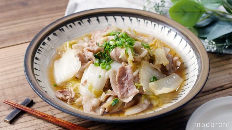 【豚バラ白菜のうま煮】トロトロ白菜と豚肉の相性抜群！フライパンで簡単レシピ♪｜macaroni（マカロニ）