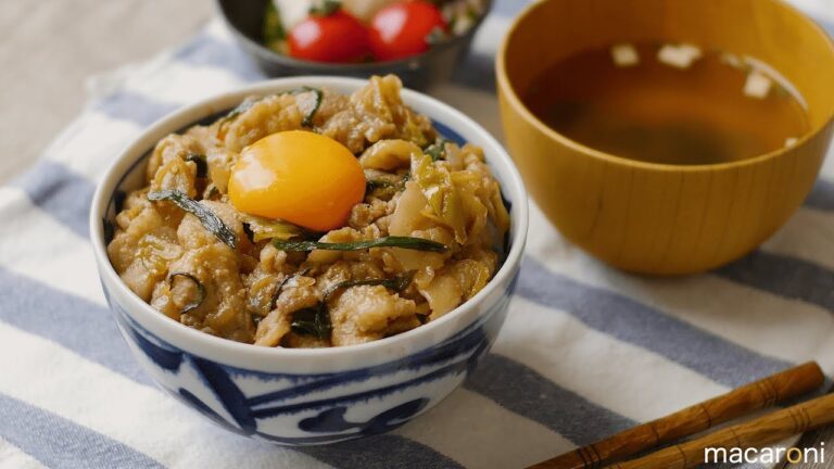 【下味冷凍】ガツンとうまい！ダブル ねぎの  スタミナ 豚 丼 のレシピ 作り方