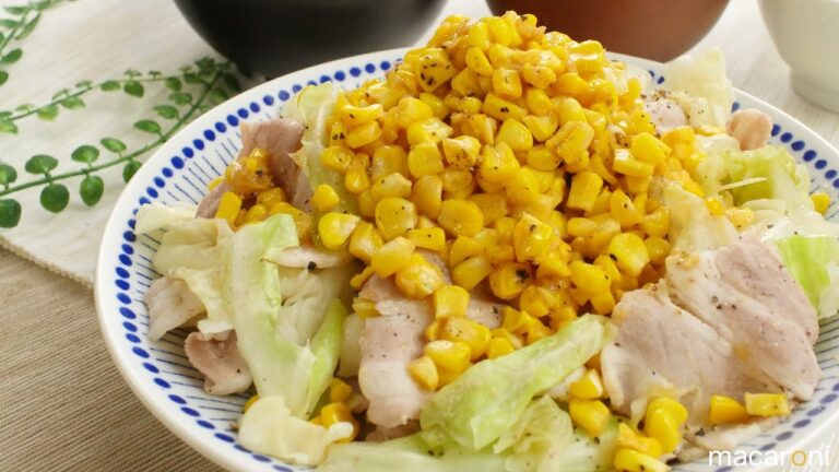 こっくり濃厚！ 味噌 バター コーンの 豚バラ キャベツ 蒸し のレシピ 作り方