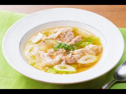白菜と豚肉のスープ