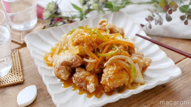 【鶏の唐揚げ甘酢あんかけ】デパ地下風！ボリュームたっぷりおかずレシピ♪｜macaroni（マカロニ）