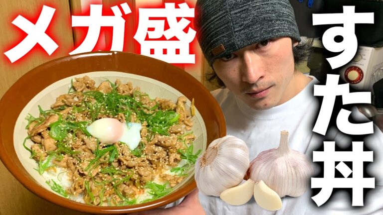 【メガ盛り】超ガッツリニンニクすた丼！