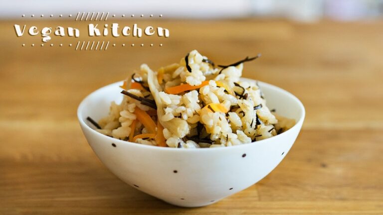 出汁の効いたひじきの炊き込みごはん♪：How to make Takikomi Gohan｜Vegan Kitchen with ayano hayasaki