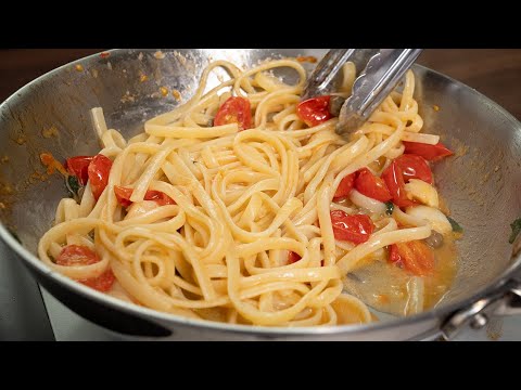 年に100種類以上のパスタを作る男が人生を賭しておすすめするミニトマトのパスタ【 料理レシピ 】