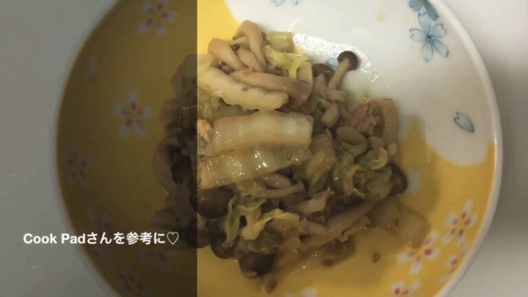 cookpadさんを参考に♡『豚肉と白菜のゴマ味噌炒め』作ってみた♪