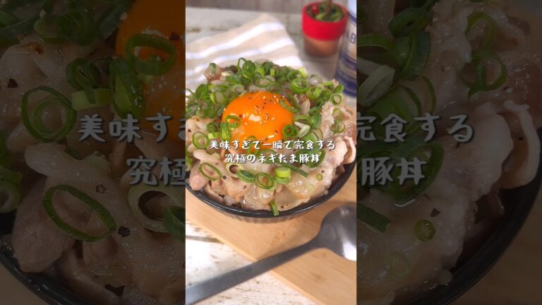 美味すぎる逸材！究極のネギたま豚丼