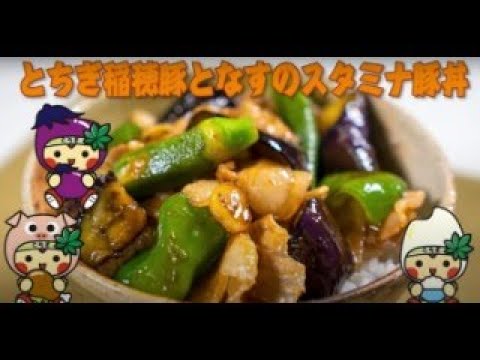 とちぎ稲穂豚となすのスタミナ豚丼