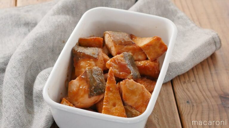 【作り置き】てりうま。鮭と厚揚げのはちみつ生姜焼き