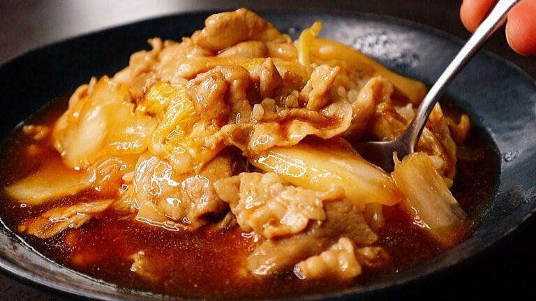 これ、7分で。白菜と豚肉だけで作る『中華あんかけ丼』がマジ半端ないほど旨すぎた