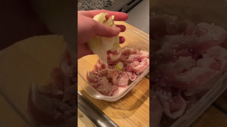 レンジで簡単ねぎ塩豚丼