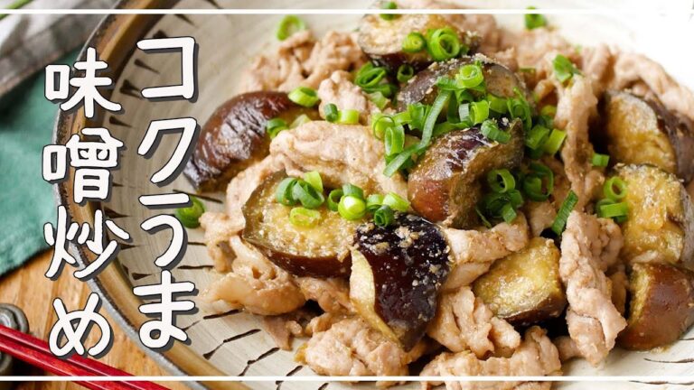 【なすと豚肉のごまみそ炒め】！なすと豚肉が相性抜群♪ご飯が進むメインおかず｜macaroni（マカロニ）