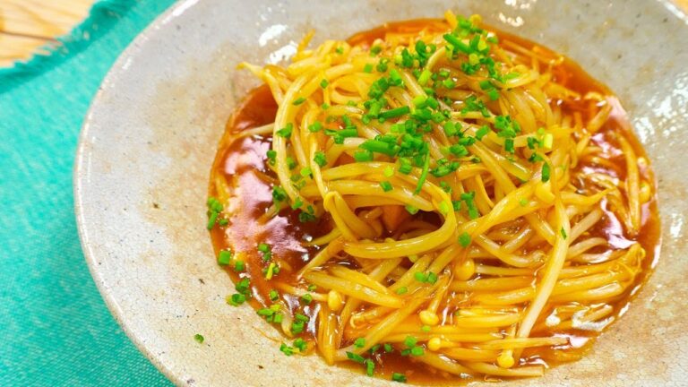 時間も材料費も節約！厚揚げのえのきもやしあんかけ