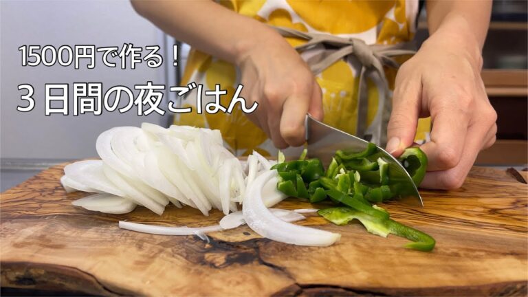 【食費月3万】2人で1食500円以下の節約夜ごはん