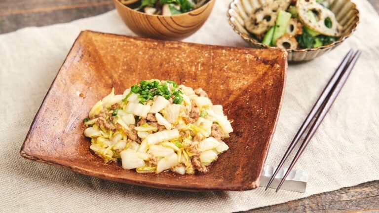 余りがちな食材で♪ 白菜とひき肉のピリ辛あんかけ