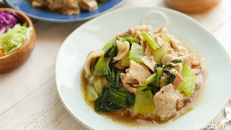 五目じゃなくても大満足！ チンゲン菜と 豚バラ肉の 中華 あんかけ飯 のレシピ 作り方