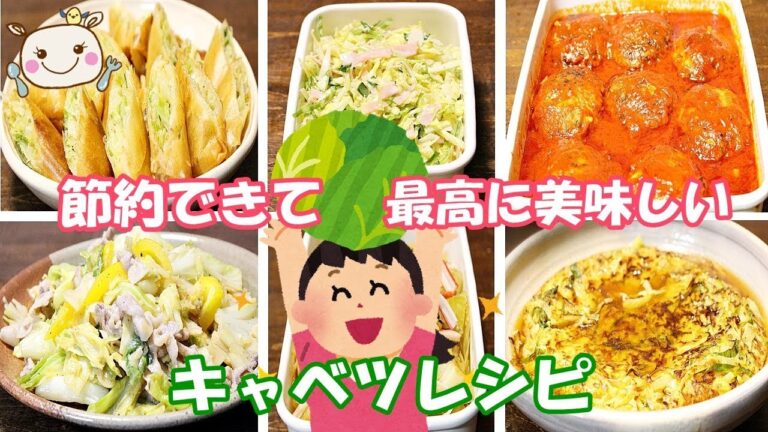 【節約】にもなる美味しいキャベツレシピ【6品紹介】#198