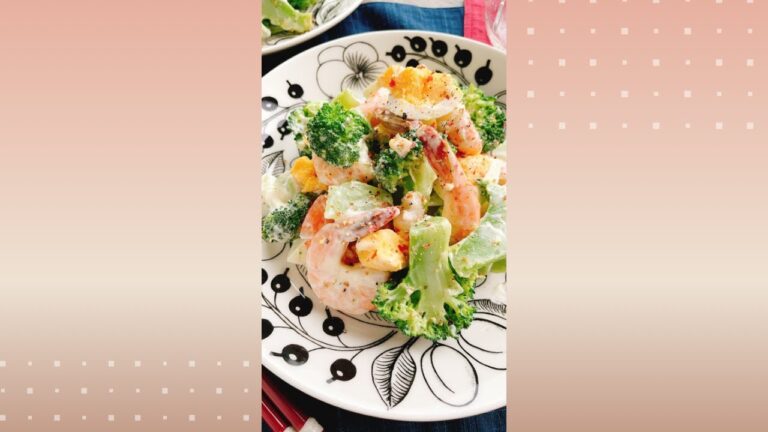 えびとブロッコリーのたまごサラダ/Shrimp broccoli egg salad
