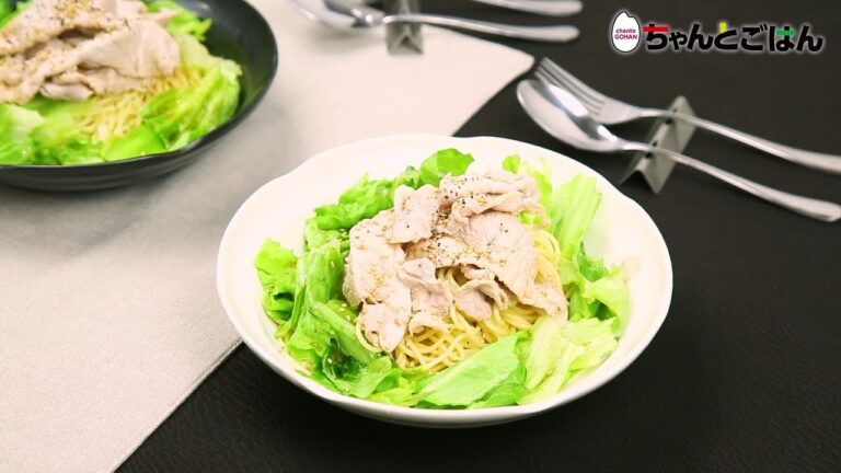 【動画レシピ】ぽん酢でさっぱり♪豚しゃぶの冷製パスタ